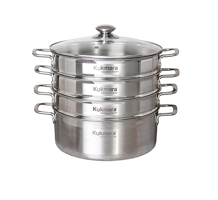 Мантоварка 5,0л 28см 3 уровня ст/кр (1) STM402603sbG														