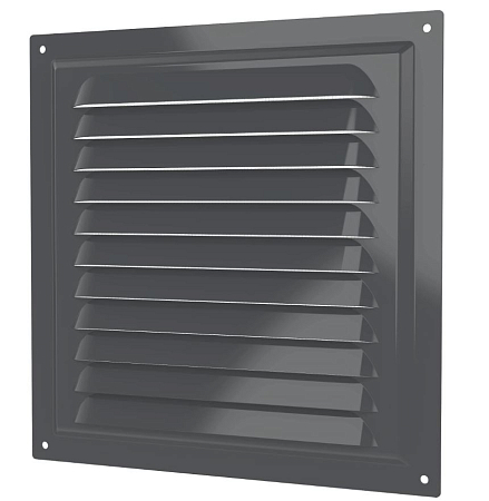Решетка вентиляционная МЭ сетка 200х200 окраш.сталь Gray ERA (50)