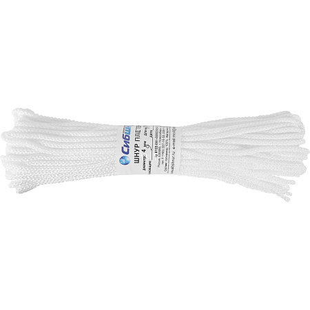 Шнур плетеный д 4 мм 20 м  (50)