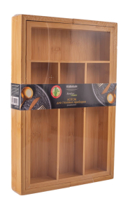 Лоток для столовых приборов BAMBOO TOUCH раздвижной 23.5-35.5х35х4.5см