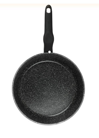 Сковорода SATOSHI Стоун литая глубокая d24см, антипригарное покрытие Мрамор, индукция