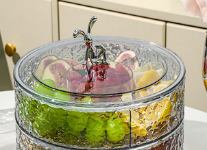 Органайзер для снеков "Дар", пластик, с крышкой, 285*285*99 мм