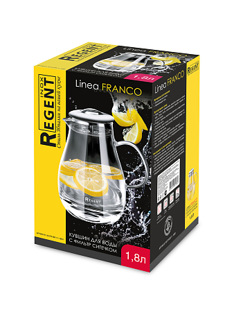 Кувшин д/воды 1,8л с фильтр-ситечком Linea FRANCO