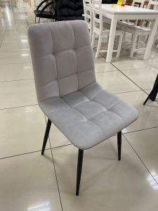 Кресло ТИФФАНИ, каркас черный КОНФЕТТИ СИЛЬВЕР