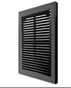 Решетка вентиляционная Р сетка разъемная 150х200 пластик Black ERA (70)