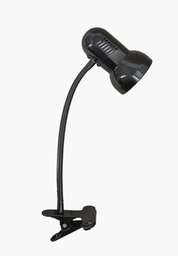 Светильник настольный на прищепке 40 Вт, 220В, Е27 МТ2023 черный глянец