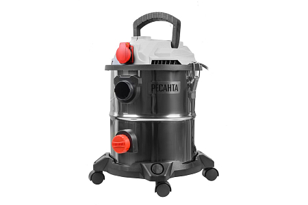 Пылесос строительный ПС-1500/20 Ресанта 75/19/1 1500 Вт, 20 л, 40 л/с, шланг 3 м