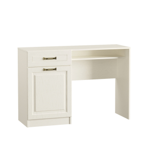 Стол туалетный Ливерпуль 12.46 (Белый, ясень ваниль НМ-1012-100 ПВХ)