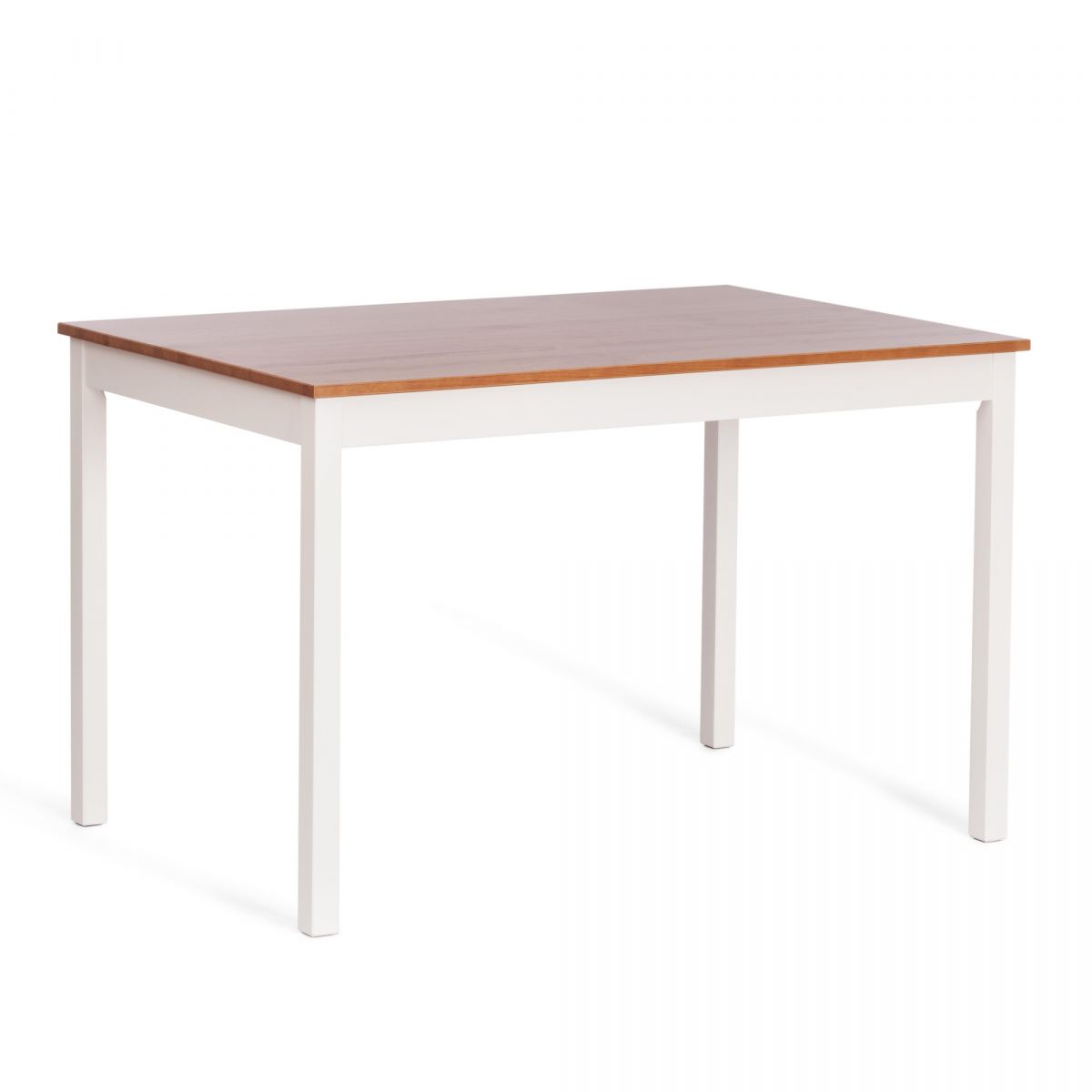 Обеденный комплект Соната (стол + 4 стула) / массив сосны, стол: 120х75х73см антик/белый