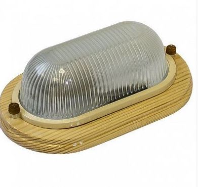 Termo 60 60 18 Светильник для бани/сауны квадрат, IP54 60вт 1хЕ27, цвет береза, рабочая температура до +40C