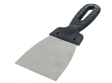 шпатель стальной ЗУБР 80 мм, пластиковая ручка (10052-08)