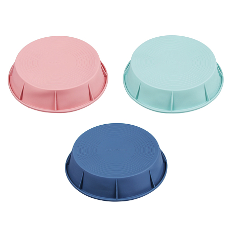 Форма силиконовая 25x5,5см, круглая, 3 цвета VETTA