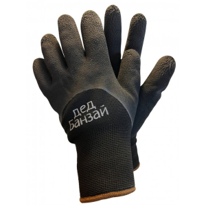 Перчатки утепленные двухслойные акриловые с латексным покрытием Дед Банзай размер10. 1 пара (10/100)