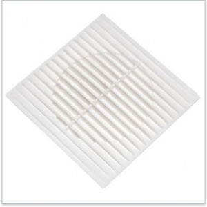 Решетка вентиляционная вытяжная АБС 170х240, бел. 1724 (80/180)