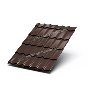 Профиль декоративный Монтерра-Х (ПЭ-01-8017-0,45) шоколадно-коричн 3950*1190 (1шт=4,701м2)