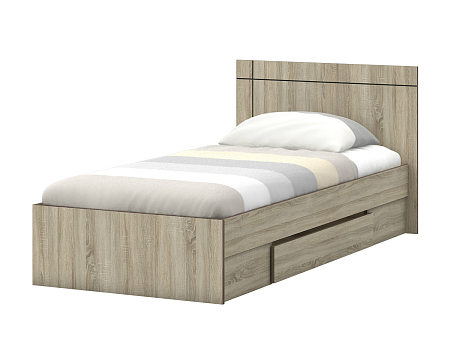 Кровать Диско с ящиком 900 (Дуб Сонома/ 46)