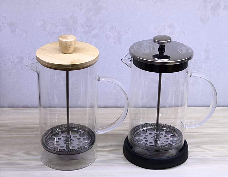 Френч-пресс с  бамбук крышкой (600МЛ) /36