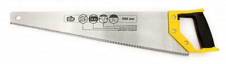 Ножовка по дереву "888"поперечн. проф. шаг 4мм, закал. зуб 500мм (10)