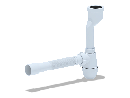 Сифон для писсуара "Ани" с трубой 40х40/50 (U0115) (15/45)