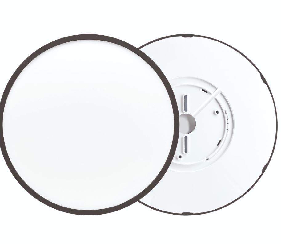 18-134 Светильник светодиодный, накладной, SPIN, 28Вт, 230В/50Гц, 2800лм, 6500К, IP40, ø300х25, круг, черный, монтажная платформа в комплекте