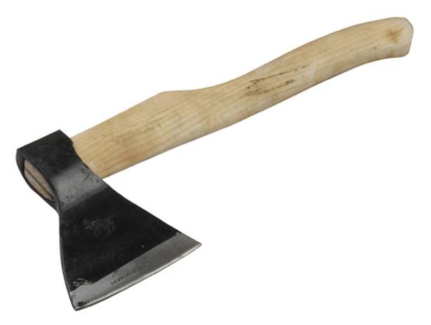 Топор Уральский кованный, в сборе, 890/1200 г, деревянное топорище, 400 мм, АО, (Ижевск)// Россия