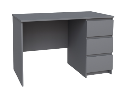Стол письменный КАСТОР 116х65 3 ящика/серый