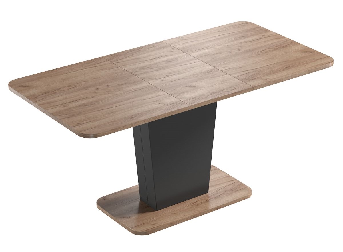 Стол Спейс-3 дуб крафт табак/чёрный