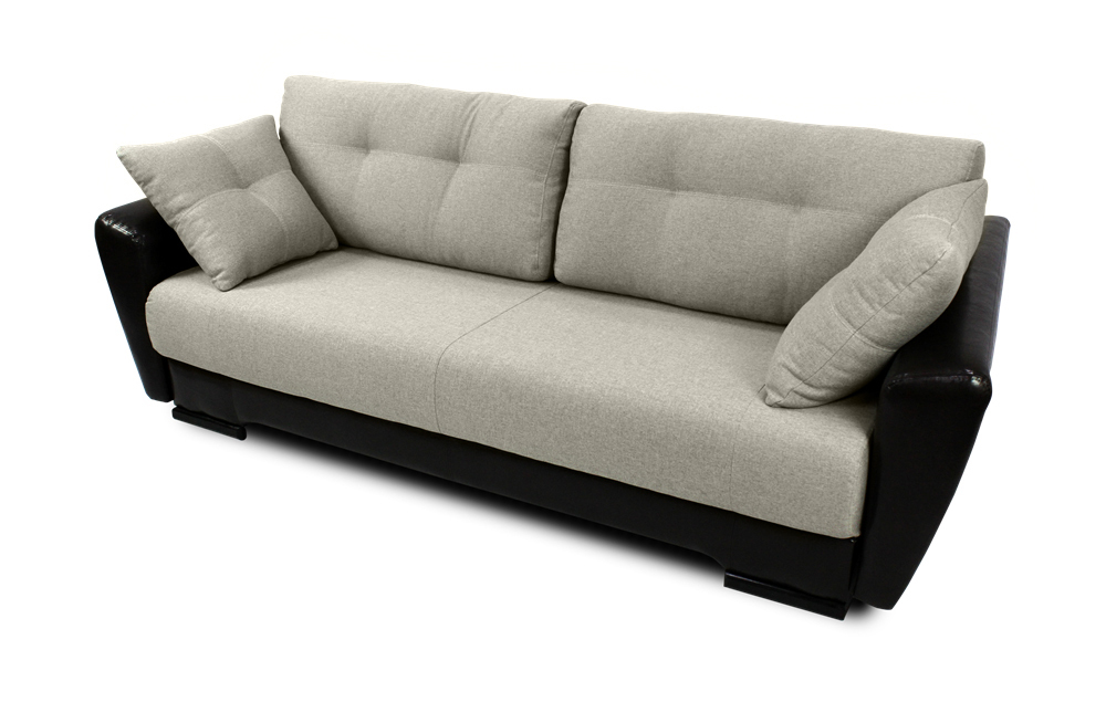 Амстердам 3р Серый  (Каркас: Sunny Dark Brown, Основа, Подушки: Bravo 25)