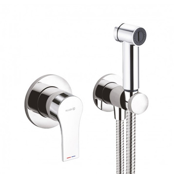 Набор с гигиеническим душем ZENTA встраиваемый смеситель, шланг (хром)