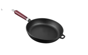 Сковорода VETTA  чугун, d24х5см, деревянная ручка