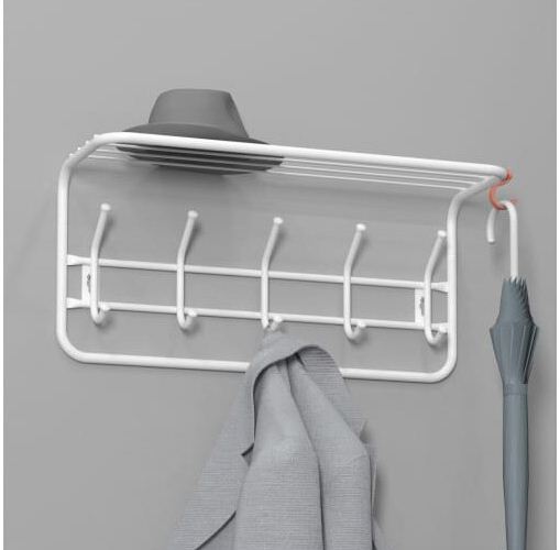 Вешалка с полкой 60 (Белый)