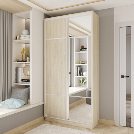 Шкаф-купе 2-х дверный FIX (03.8.11) (дуб сонома)