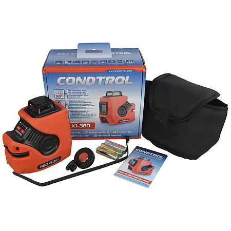 Лазерный нивелир CONDTROL NEO X1-360+Штатив CONDTROL H65 с элевационной головкой универсал (1)