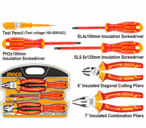 Набор диэлектрического инструмента 1000 В, INGCO HKIST3061 6 предметов (1)