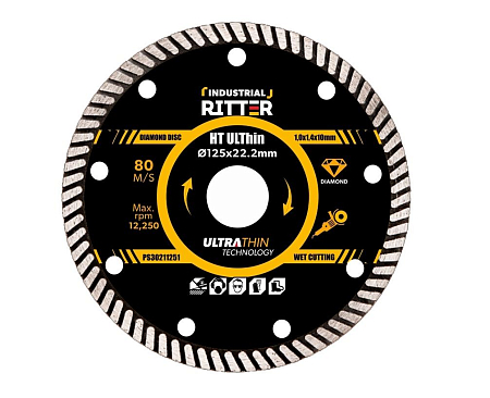 Диск алмазный Ritter HT ULThin 230х22,23 мм (1,6х2,0х10 мм) (для камня и керамогранита) (25/5/1)