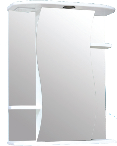 Зеркало-шкаф Лилия 550 с подсветкой белый