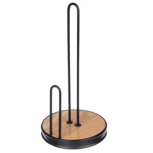 Держатель для бумажных полотенец, 16x31 см, черный металл, дерево VETTA