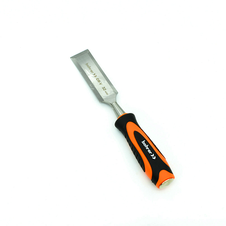 Стамеска плоская Bohrer 32 мм по дереву (сталь CrV) двухкомпонентная рукоятка (60/10/1)