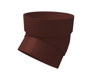 Колено сливное, шоколадный GL Standart 120/87 ПВХ (30)