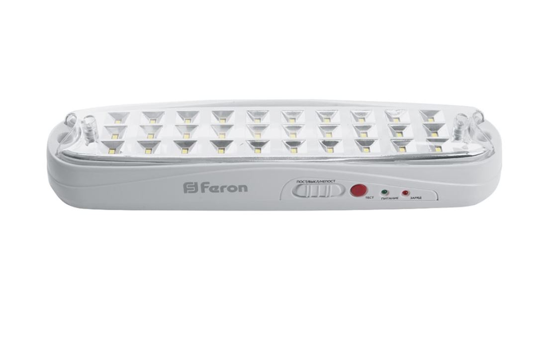 Светильник аварийный, 30 LED AC/DC, белый, EM111