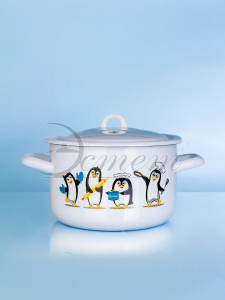 Кастрюля ЭТ-72325 "Пингвины" цилиндрическая 2.9 л *4