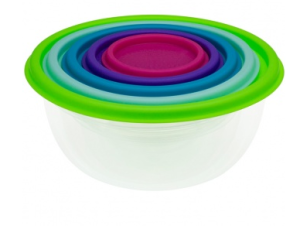 Набор мисок 5шт "Радуга" с/кр микс (разноцветный) (16) М1308