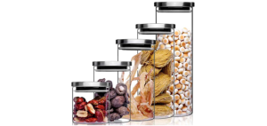 Банка для сыпучих с метал крышк 0,8