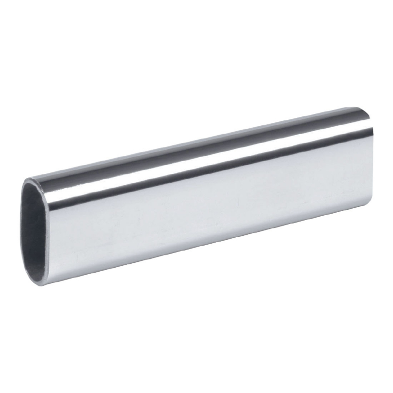 Труба овальная 30х15х3000х0,8, хром