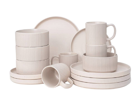 Набор столовый JEWEL Диана 16 предметов (керамика)