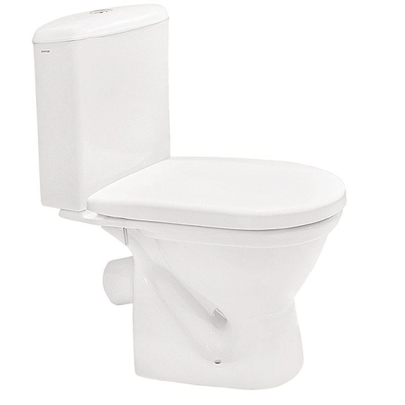 Унитаз компакт Santek Алькор   косой выпуск, антивсплеск, сид. дюропласт (1/15)(_15_)