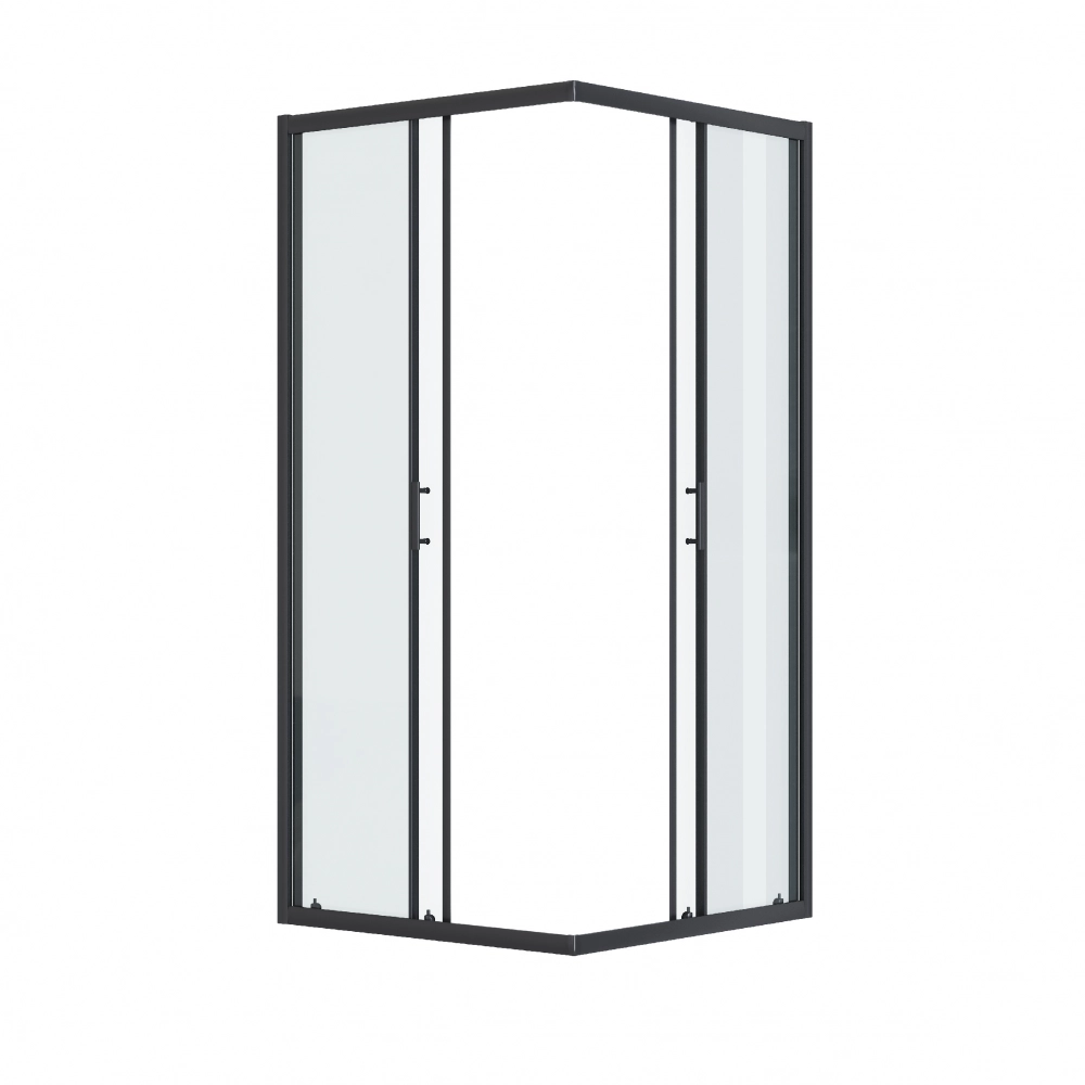 Душевое ограждение Вэлия 90*90*195 квад. черный