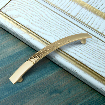 Ручка-скоба мебельная 14.175.01 "ZY-9А" 128мм, золото (35)