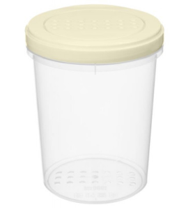 Банка 0,7л "Asti" с закр/кр декор Светло-бежевый (6) 222108225/0150