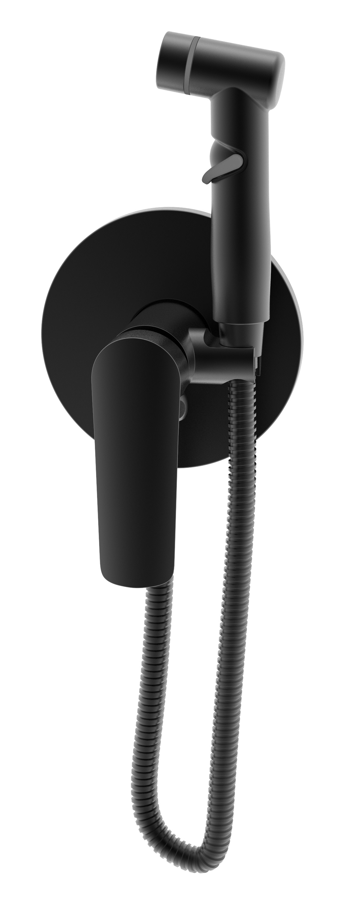 Смеситель Lagos Black скрытого монтажа с гигиеническим душем, арт. SMHLGB